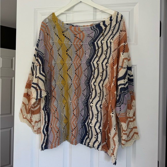 Three Bird Nest | Sweaters | Nwt Three Bird Nest Multicolor Knit Womens ...